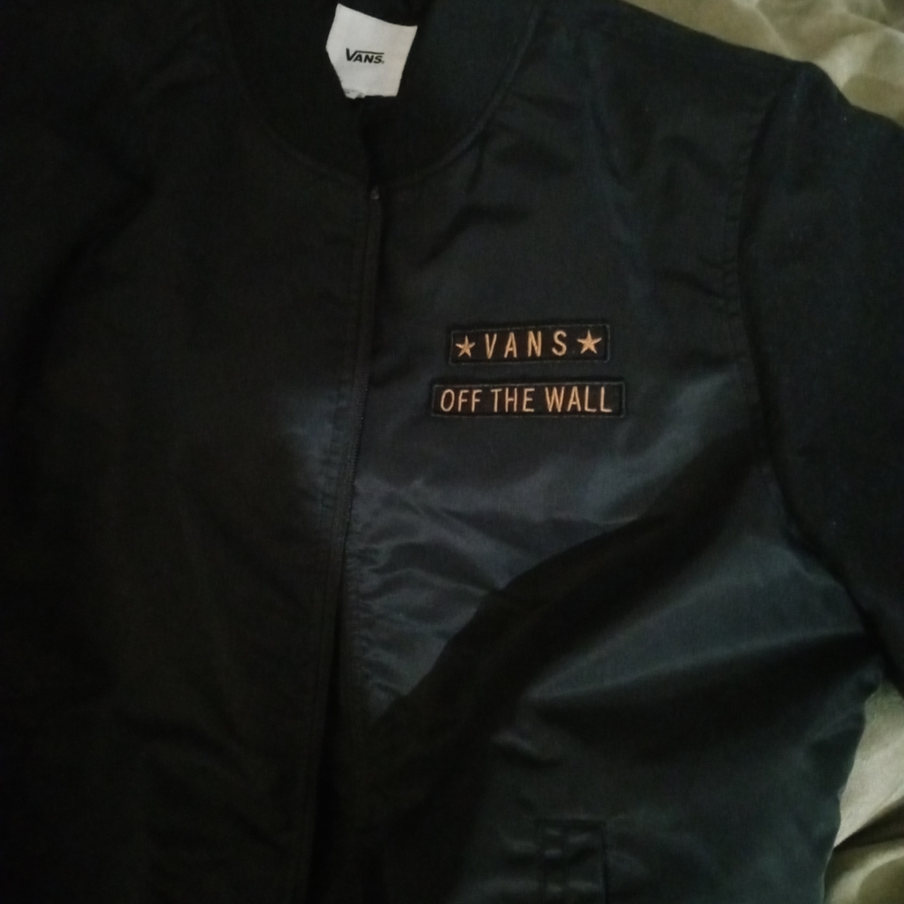 XL Black Vans Boom II Bomber Jacket